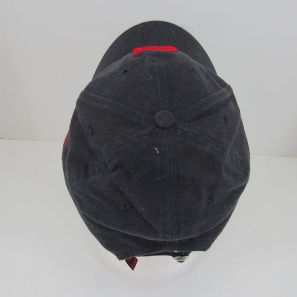 Cleveland Indians New Era Embroidered C Logo Men's Black Adj Strap Back Cap Hat - Picture 5 of 8